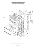 REFRIGERATOR DOOR Diagram and Parts List for ET18JMYSN0C  Whirlpool Refrigerator