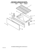 DRAWER & BROILER PARTS Diagram and Parts List for WFE524CLAB0  Whirlpool Range