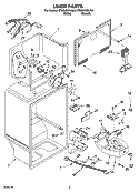 LINER PARTS Diagram and Parts List for ET8GHMXLQ04  Whirlpool Refrigerator