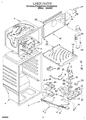 LINER Diagram and Parts List for ET20PMXDW02  Whirlpool Refrigerator