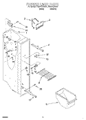 FREEZER LINER Diagram and Parts List for TS22AQXGN01  Whirlpool Refrigerator