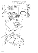 MACHINE BASE Diagram and Parts List for LSN1000JQ1  Whirlpool Washer