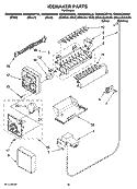ICEMAKER PARTS, OPTIONAL PARTS (NOT INCLUDED) Diagram and Parts List for GS6NBEXRA02  Whirlpool Refrigerator