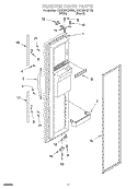 FREEZER DOOR Diagram and Parts List for 7GD27DFXFT02  Whirlpool Refrigerator