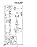 GEARCASE Diagram and Parts List for LA5668XSW0  Whirlpool Washer
