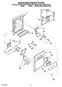 Part Location Diagram of 2326383B Whirlpool Cover - Front