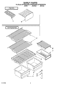 SHELF, OPTIONAL Diagram and Parts List for ET4WPKXKQ00  Whirlpool Refrigerator