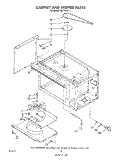 CABINET AND STIRRER Diagram and Parts List for RM778PXT1  Whirlpool Microwave Oven Combo