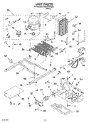 UNIT Diagram and Parts List for TS22AFXKQ00  Estate Refrigerator