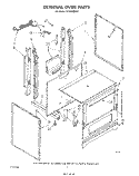 EXTERNAL OVEN Diagram and Parts List for SF3000ERW1  Whirlpool Range
