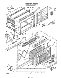 CABINET Diagram and Parts List for AC2104XT0  Whirlpool Air Conditioner