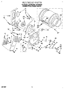 SECTION Diagram and Parts List for LEV7646DZ0  Whirlpool Dryer