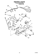CONTROL PARTS Diagram and Parts List for ID2HHEXTS00  Whirlpool Refrigerator