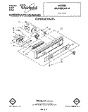 CONSOLE Diagram and Parts List for DU9000XR4  Whirlpool Dishwasher