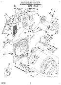 SECTION Diagram and Parts List for KEYE870BWH1  KitchenAid Dryer