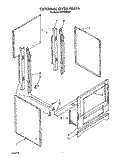 EXTERNAL OVEN Diagram and Parts List for FEP340VL0  Whirlpool Range