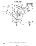 CABINET Diagram and Parts List for 3CA2100XMW1  Whirlpool Washer
