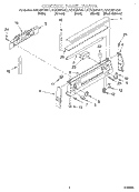 CONTROL PANEL Diagram and Parts List for KERC507HBL1  KitchenAid Range