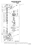 GEARCASE PARTS, OPTIONAL PARTS (NOT INCLUDED) Diagram and Parts List for MTW5605TQ0  Whirlpool Washer