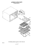 INTERIOR OVEN Diagram and Parts List for RS576PXL1  Whirlpool Range