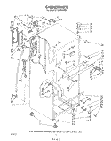 CABINET Diagram and Parts List for ET18NKXSW04  Whirlpool Refrigerator