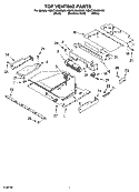 TOP VENTING PARTS Diagram and Parts List for KBHC109JSS05  KitchenAid Microwave Oven Combo