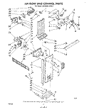 AIR FLOW AND CONTROL Diagram and Parts List for ED22MK1LWR1  Whirlpool Refrigerator
