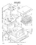 OVEN Diagram and Parts List for RB2600XKW3  Whirlpool Wall Oven