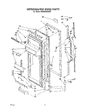 REFRIGERATOR DOOR Diagram and Parts List for ED25SMXRWR0  Whirlpool Refrigerator
