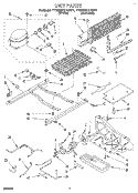 UNIT Diagram and Parts List for TT20BKXAW01  Whirlpool Refrigerator