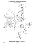 MAGNETRON AND AIR FLOW Diagram and Parts List for RM988PXVW0  Whirlpool Microwave Oven Combo