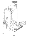 CABINET Diagram and Parts List for ED22MMXRWR2  Whirlpool Refrigerator