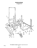FRAME , LITERATURE Diagram and Parts List for 8587L10  Roper Dishwasher