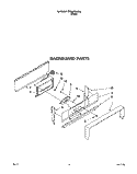 BACKGUARD Diagram and Parts List for SF330PEWW8  Whirlpool Range