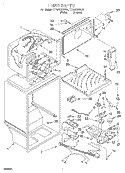 LINER Diagram and Parts List for TT18AKXGN01  Estate Refrigerator