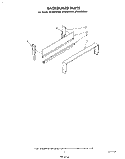 BACKGUARD Diagram and Parts List for SF302BSRW4  Whirlpool Range
