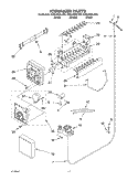 ICEMAKER Diagram and Parts List for GD2LHGXLT03  Whirlpool Refrigerator