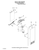 AIR FLOW PARTS Diagram and Parts List for 3WSC20N4AY00  Whirlpool Refrigerator