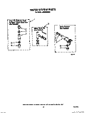 WATER SYSTEM Diagram and Parts List for LA8580XWF2  Whirlpool Washer
