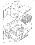 OVEN Diagram and Parts List for RB220PXK1  Whirlpool Wall Oven