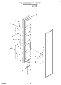 FREEZER DOOR Diagram and Parts List for 8ED22PKXFN00  Whirlpool Refrigerator