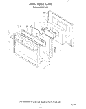 OVEN DOOR , LIT/OPTIONAL Diagram and Parts List for KEBI171SBL0  KitchenAid Wall Oven