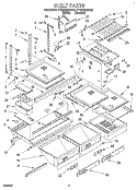 SHELF, LIT/OPTIONAL Diagram and Parts List for ET22DQRBW02  Whirlpool Refrigerator
