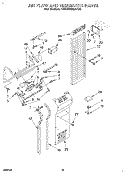 AIR FLOW AND RESERVOIR Diagram and Parts List for KSSS36MAX05  KitchenAid Refrigerator