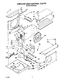 AIRFLOW AND CONTROL Diagram and Parts List for CA18WC50  Crosley Air Conditioner