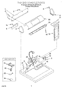 Part Location Diagram of WP8283380 Whirlpool Lint Filter Cover - Bisque