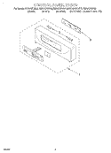 CONTROL PANEL, LITERATURE Diagram and Parts List for KEBS107DBS6  KitchenAid Wall Oven