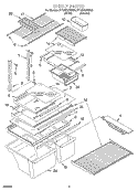 SHELF, OPTIONAL Diagram and Parts List for ET18VKXHW00  Whirlpool Refrigerator