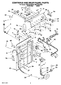 Part Location Diagram of WP8578536 Whirlpool Switch, Rotary