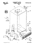 CABINET, LITERATURE Diagram and Parts List for 7GD22DFXFW02  Whirlpool Refrigerator